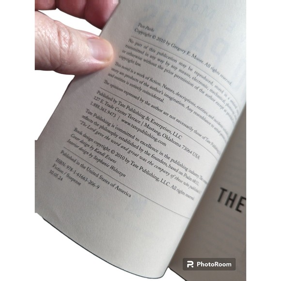 Two Paths Gregory Moore Signed Novel Fiction Suspense Tate Publishing Paperback - Picture 4 of 5